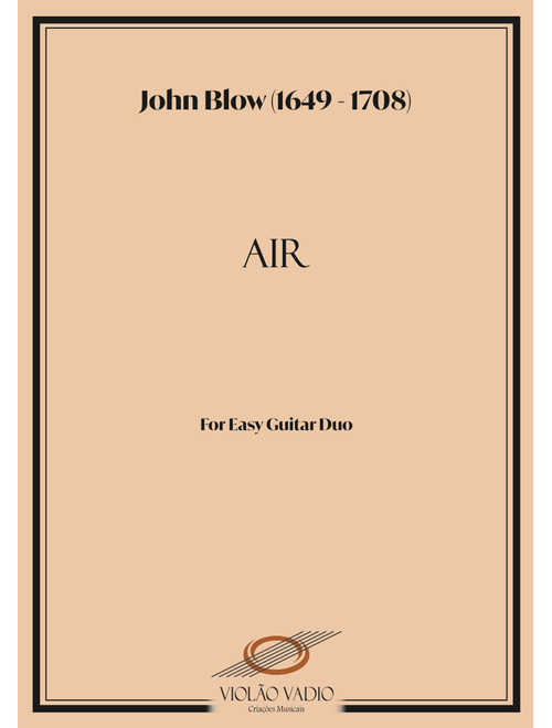 Air (Easy classical guitar duo) (Arr. André Alberto Santos) - John Blow (Instrumental Duet)