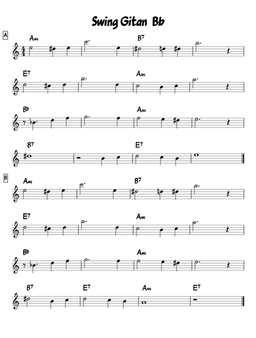 Swing Gitan  Bb