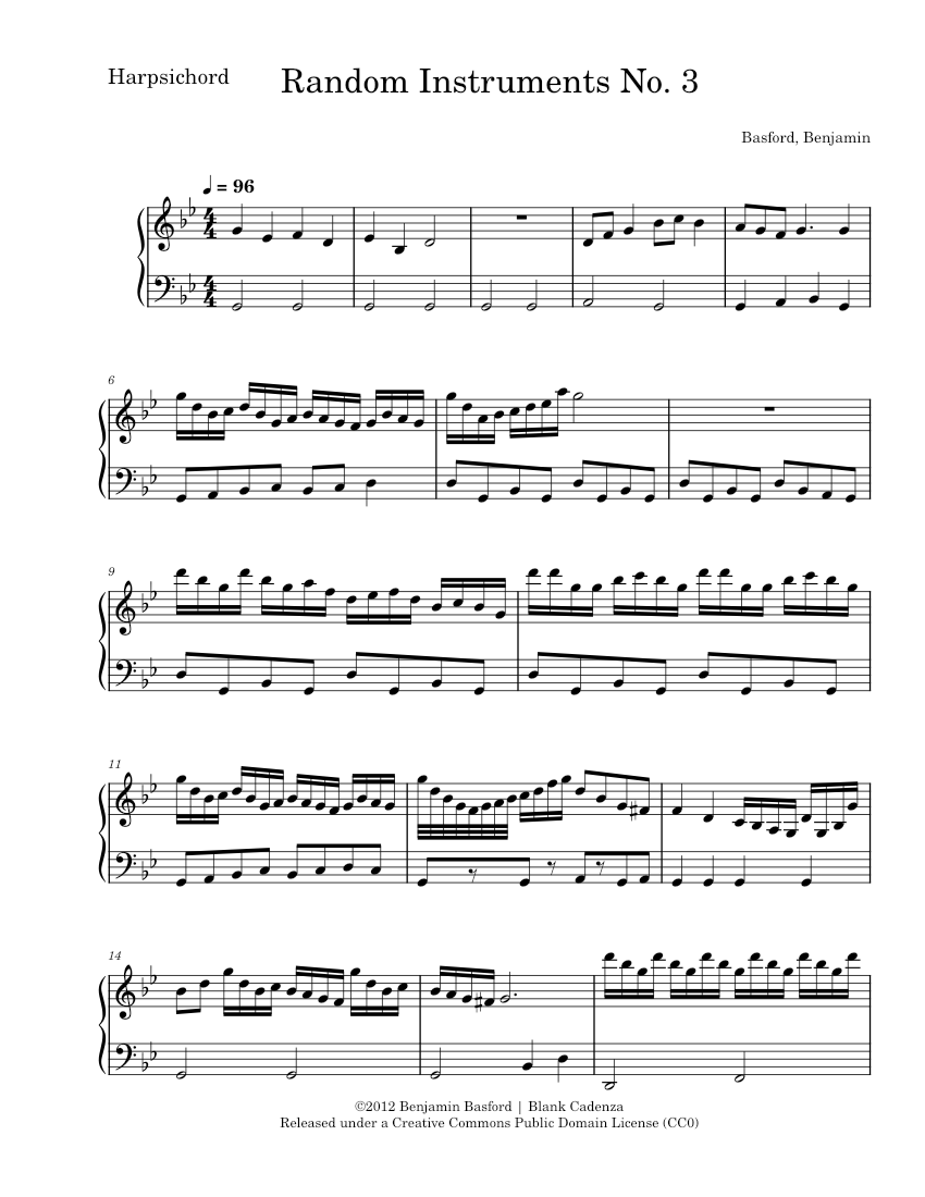 Random Instruments No. 3 Sheet Music | MuseScore.com