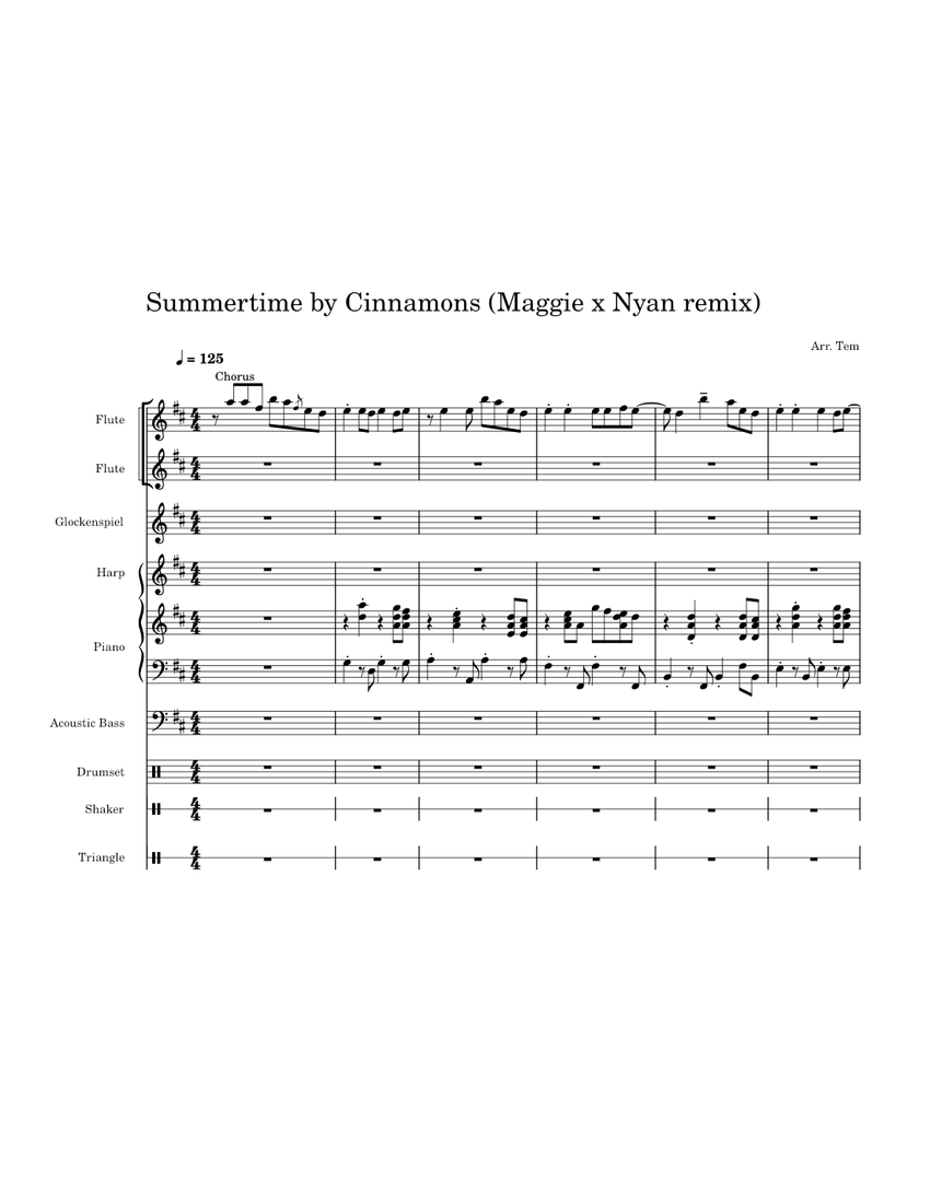 Summertime – cinnamons × evening cinema (Maggie and Nyan cover