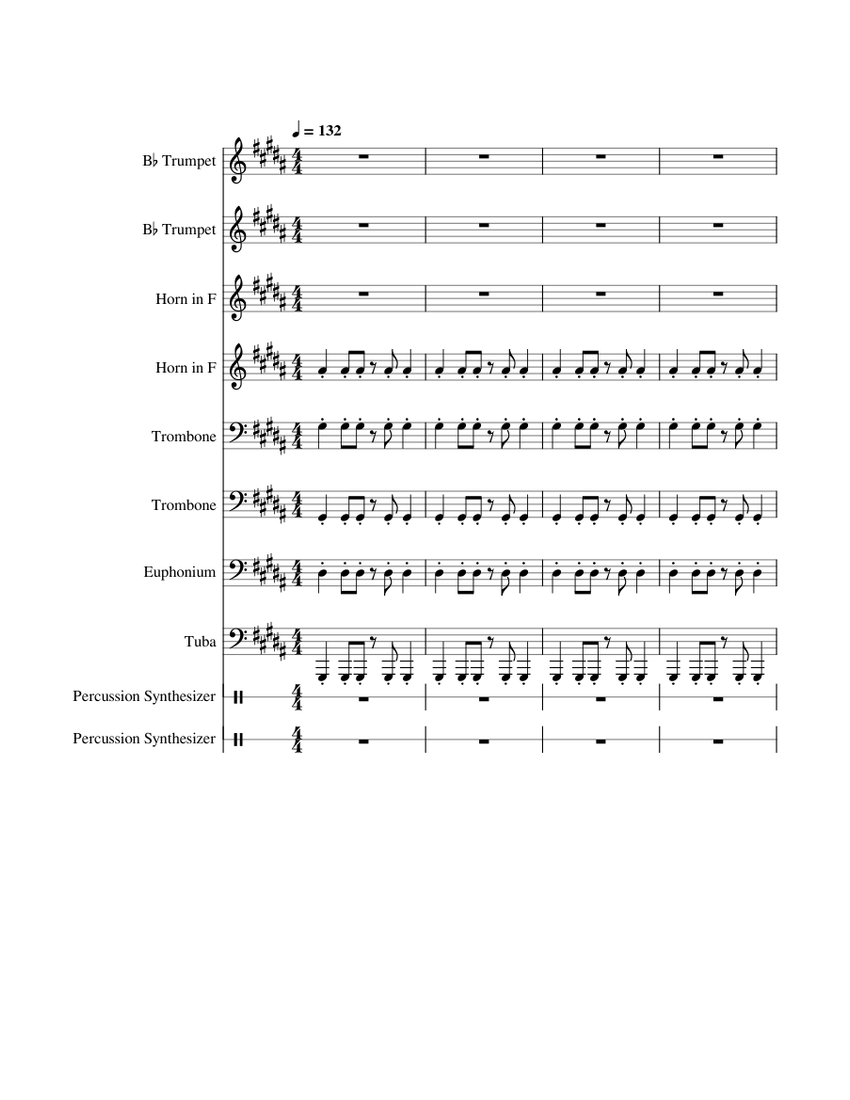 Narco Sheet Music For Trombone, Euphonium, Tuba, Trumpet In B-flat ...