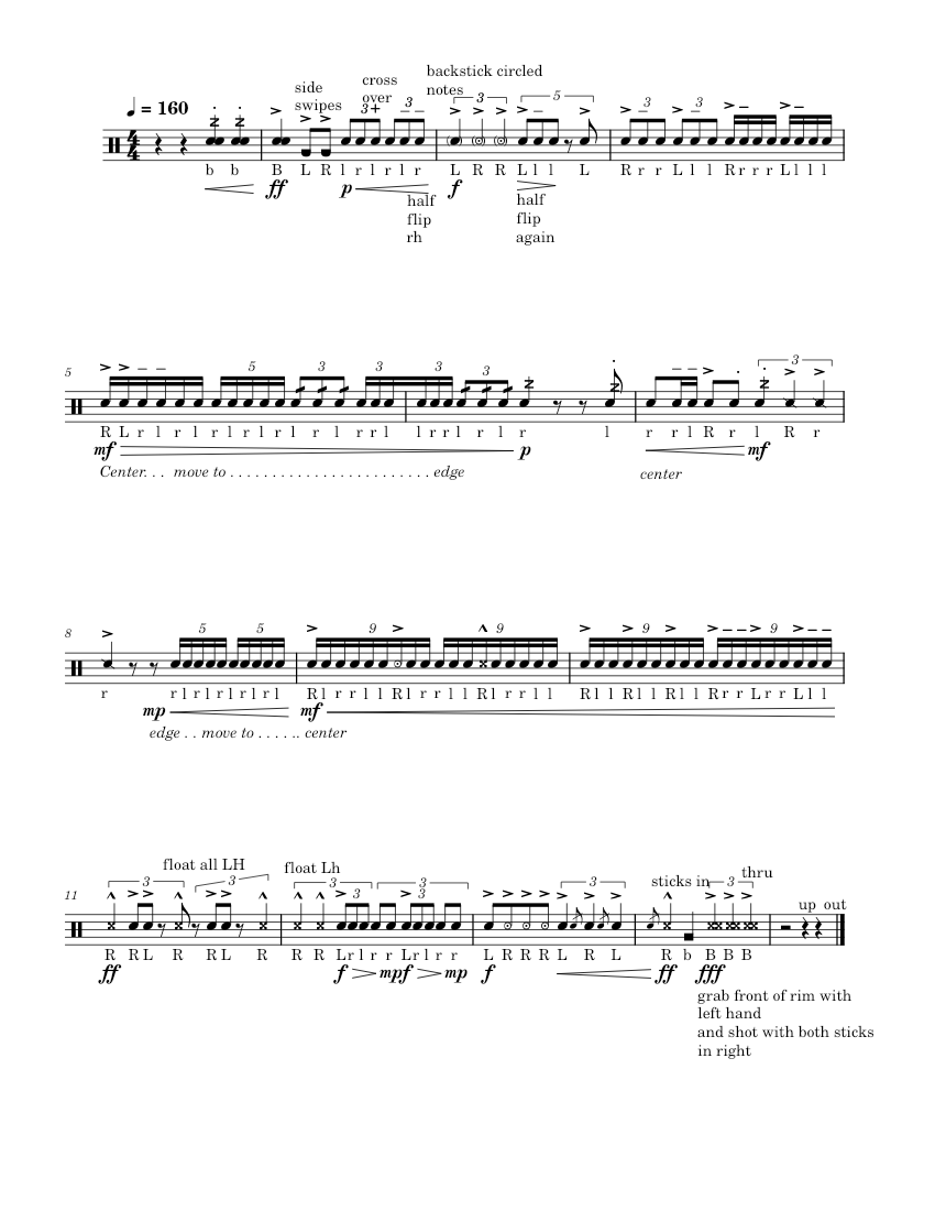 2022 indoor show snare excerpt piano tutorial