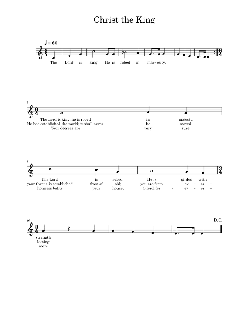 Christ The King Piano Tutorial