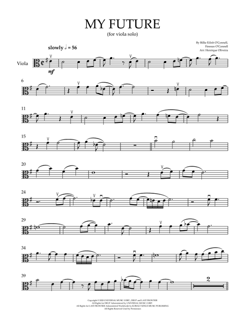 My Future (Arr. Henrique Oliveira) - Billie Eilish (Viola Solo)