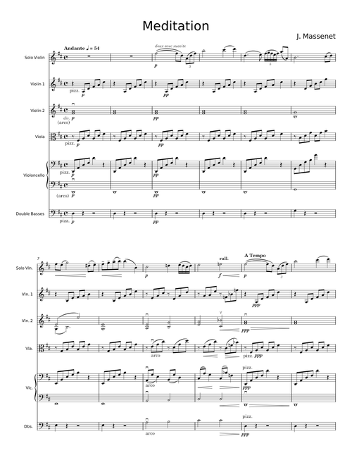 Meditation - J Massenet;Louis Gallet