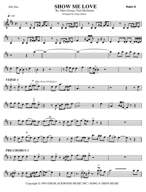 Show Me Love (Arr. Jorge Juárez) - Fred Mc Farlane, Allen George, Fred McFarlane (Alto Sax Solo)