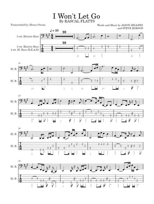 I Won't Let Go – Kara DioGuardi, Rascal Flatts I Won't Let Go