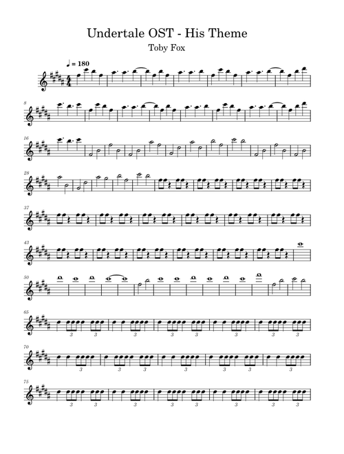 Undertale OST - His Theme
