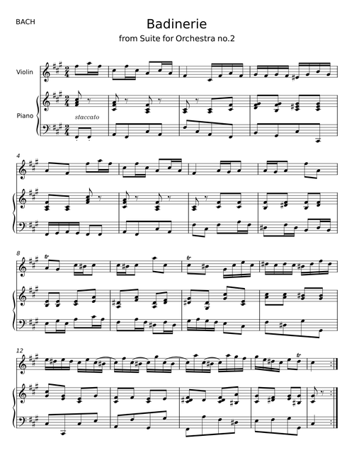 Badinerie - Johann Sebastian Bach