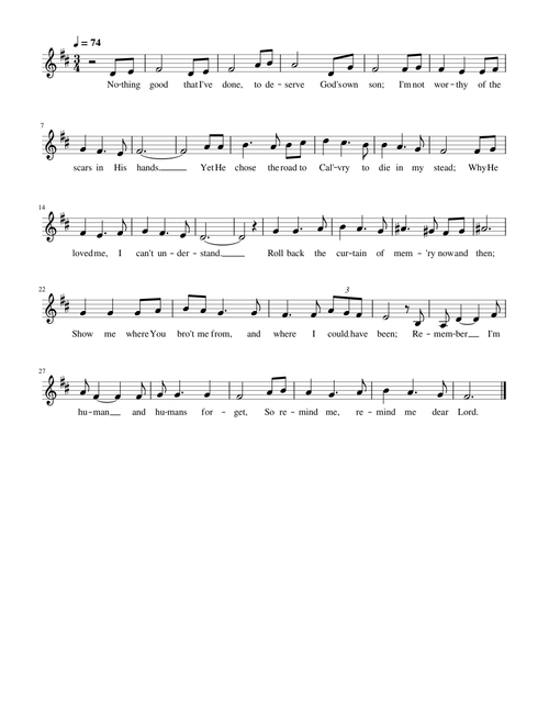 Remind Me, Dear Lord - Tenor