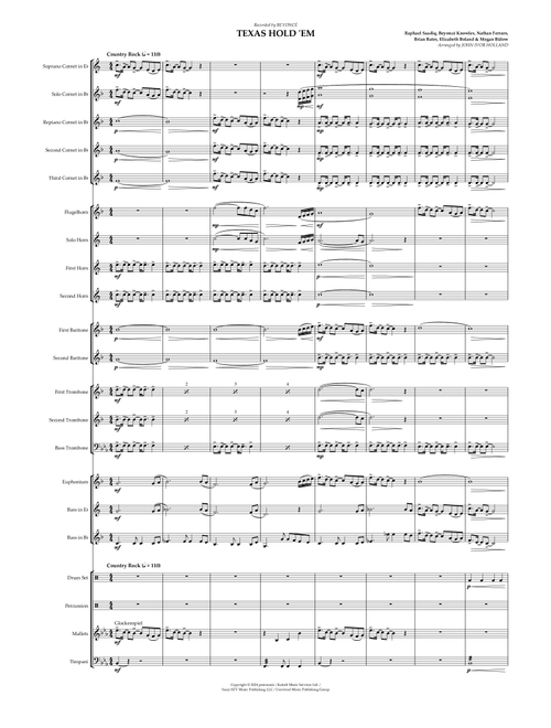 Texas Hold 'em (Arr. John Ivor Holland) - Beyoncé (Brass Band)