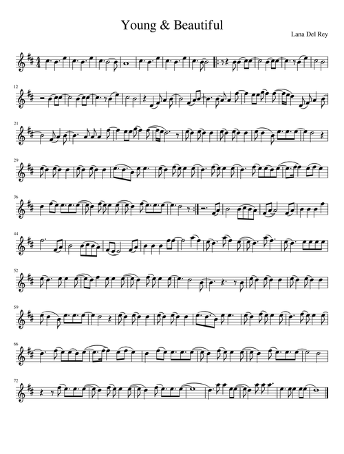 Young And Beautiful (Arr. Julia Mills) - Lana Del Ray (Violin Solo)