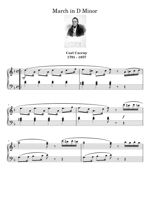 March in D Minor – Carl Czerny