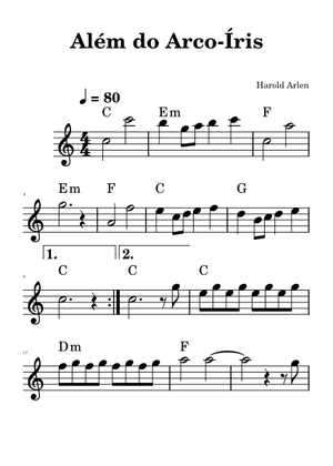 Alm Do Arcoris Sheet Music For Piano Solo Easy Musescorecom