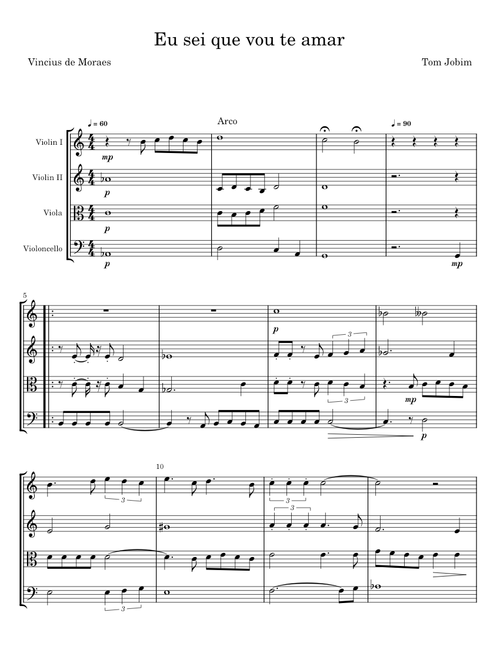 Eu sei que vou te amar - Tom Jobim