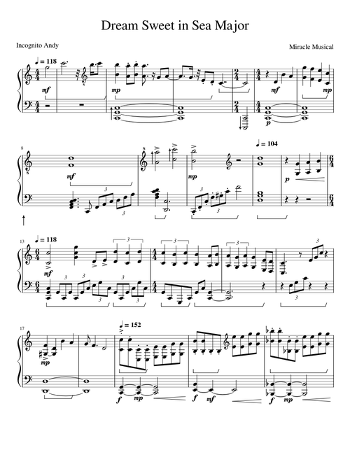 Dream Sweet In Sea Major – Miracle Musical (ミラクルミュージカル)