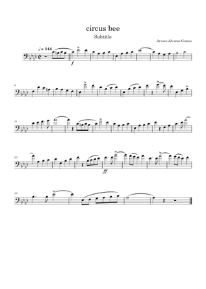 The Circus Bee (Henry Fillmore) Sheet Music for Trombone, Cornet