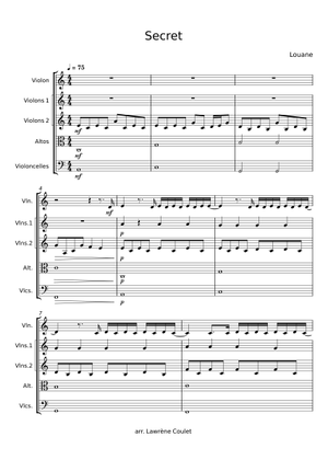 Secret – Louane Sheet Music for Piano (Solo) easy | MuseScore.com