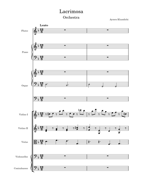 Lacrimosa – Wolfgang Amadeus Mozart Lacrimosa - Orchestrated version