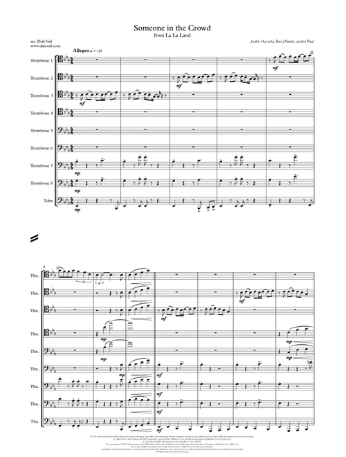 Someone In The Crowd (Arr. Dale Vail) - Justin Hurwitz, Benj Pasek, Justin Paul (Brass Ensemble)