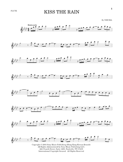 Kiss The Rain - Yiruma (Flute Solo)