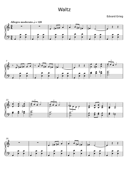 Waltz - Edvard Grieg