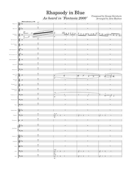Rhapsody in blue – George Gershwin