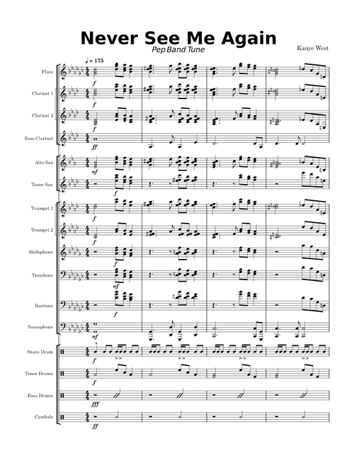 Never See Me Again – Kanye West (Pep Tune)