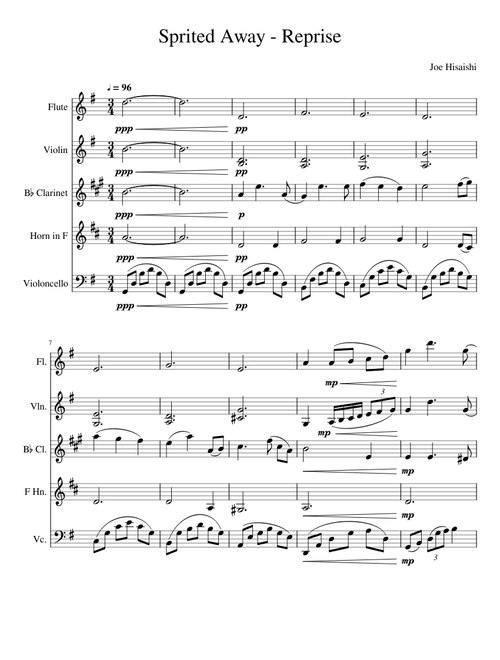 Sprited Away - Reprise - sco