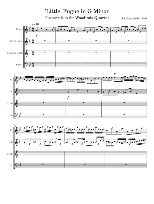 'Little' Fugue in G Minor