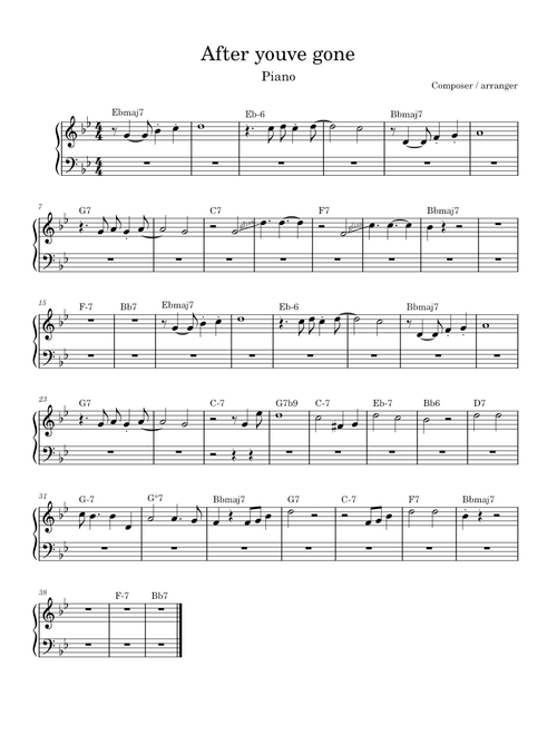 After youve gone – Ella Fitzgerald After youve gone