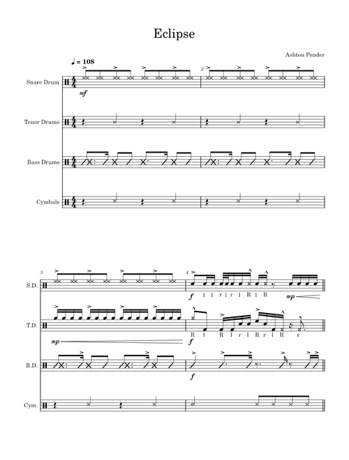 Eclipse  Drumline Cadence