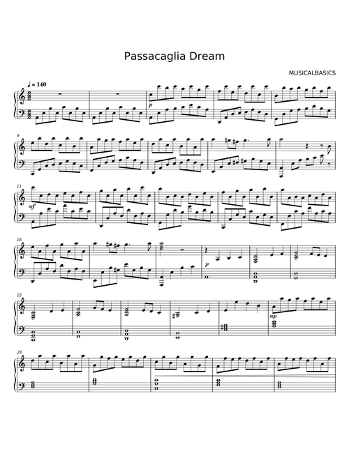 Passacaglia Dream – MUSICALBASICS