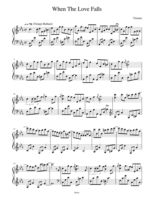 "When The Love Falls" - Yiruma by Epiary