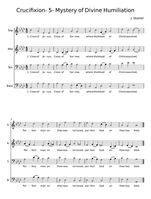 Crucifixion – J. Stainer