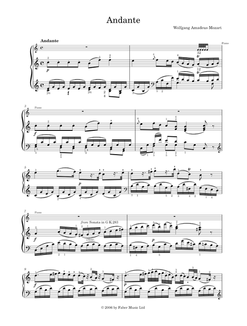 Andante - Mozart Donizetti (Solo)