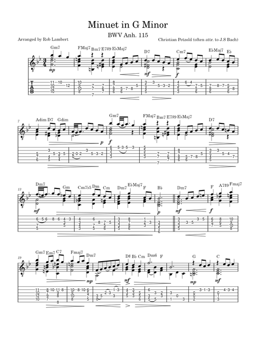 Minuet in G Minor