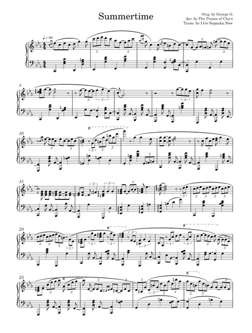 Summertime  – The Pianos of Cha'n - Jazz