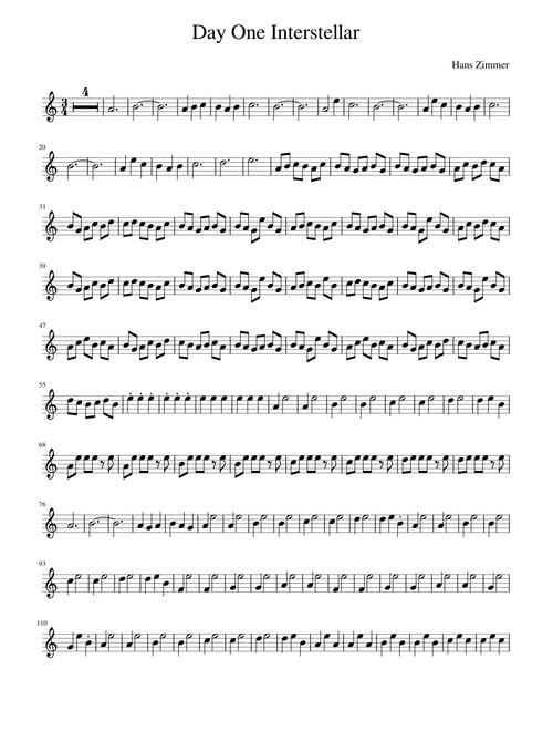 Interestellar Day One – Hans Zimmer Day_One_Interstellar (violin)