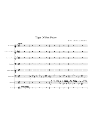Tiger of San Pedro Big Band Arrangement Sheet Music with Chords
