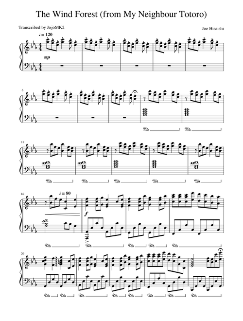 Joe Hisaishi - The Wind Forest (from 'My Neighbor Totoro')