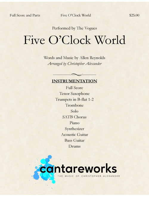 Five O'clock World (Arr. Christopher Alexander) - Hal Ketchum (Large Ensemble)