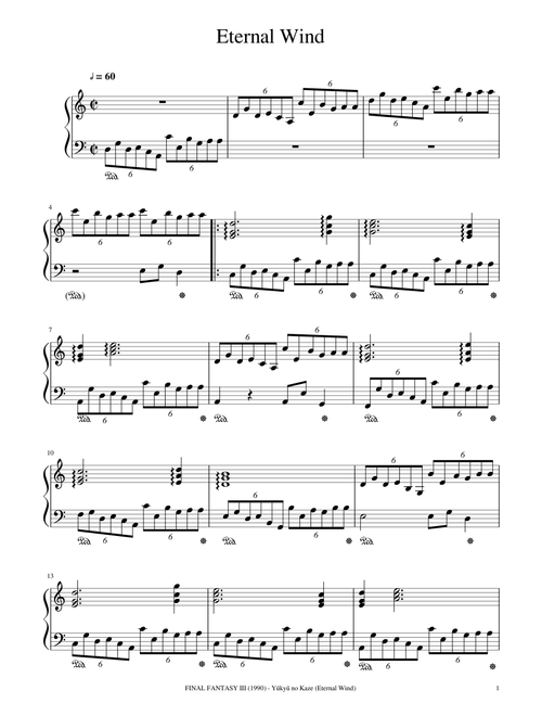 Eternal Wind (Yūkyū no Kaze) - Final Fantasy III