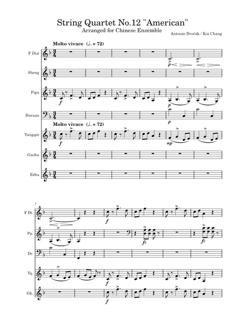 String Quartet No.12, Op.96 (“American”) – Antonín Dvořák