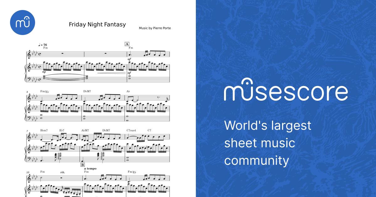 Friday Night Fantasy - PIERRE PORTE Sheet Music with Chords