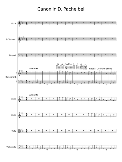 Canon in D, Pachelbel