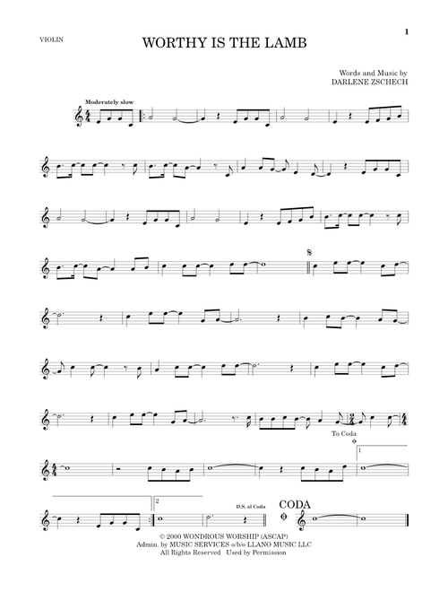 Worthy Is The Lamb - Hillsong Worship (Violin Solo)