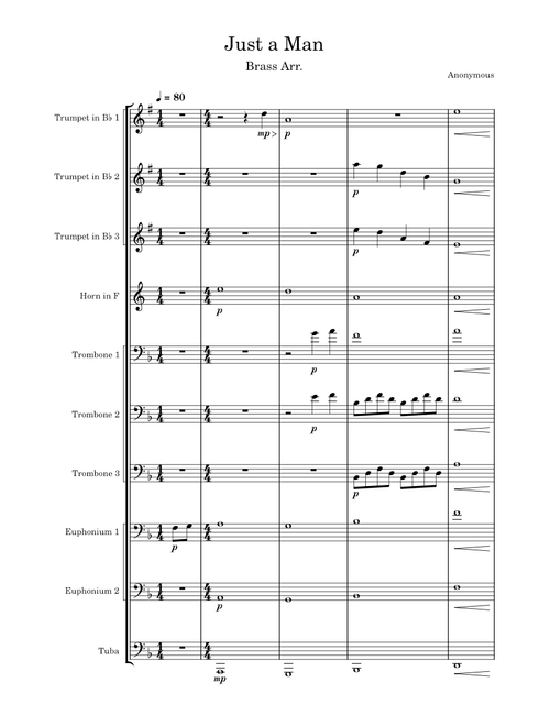 Just A Man (Brass Arr.) – Jorge Rivera-Herrans