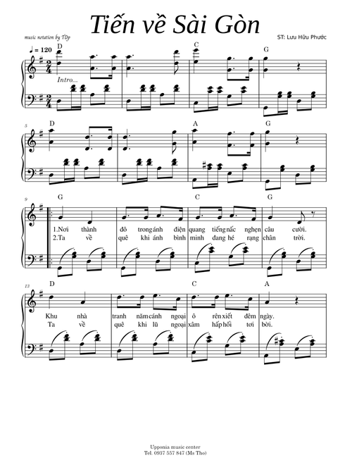Tiến về Sài Gòn - Lưu Hữu Phước