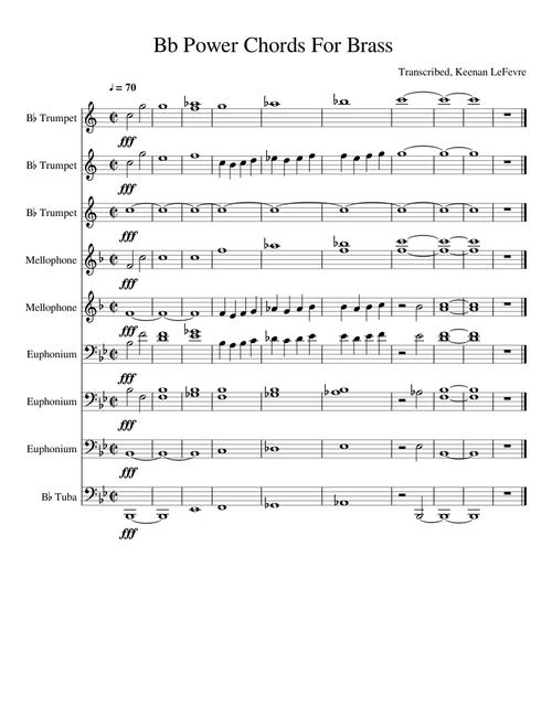 Bb Power Chords For Brass